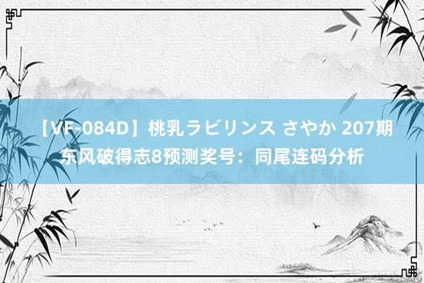 【VF-084D】桃乳ラビリンス さやか 207期东风破得志8预测奖号：同尾连码分析